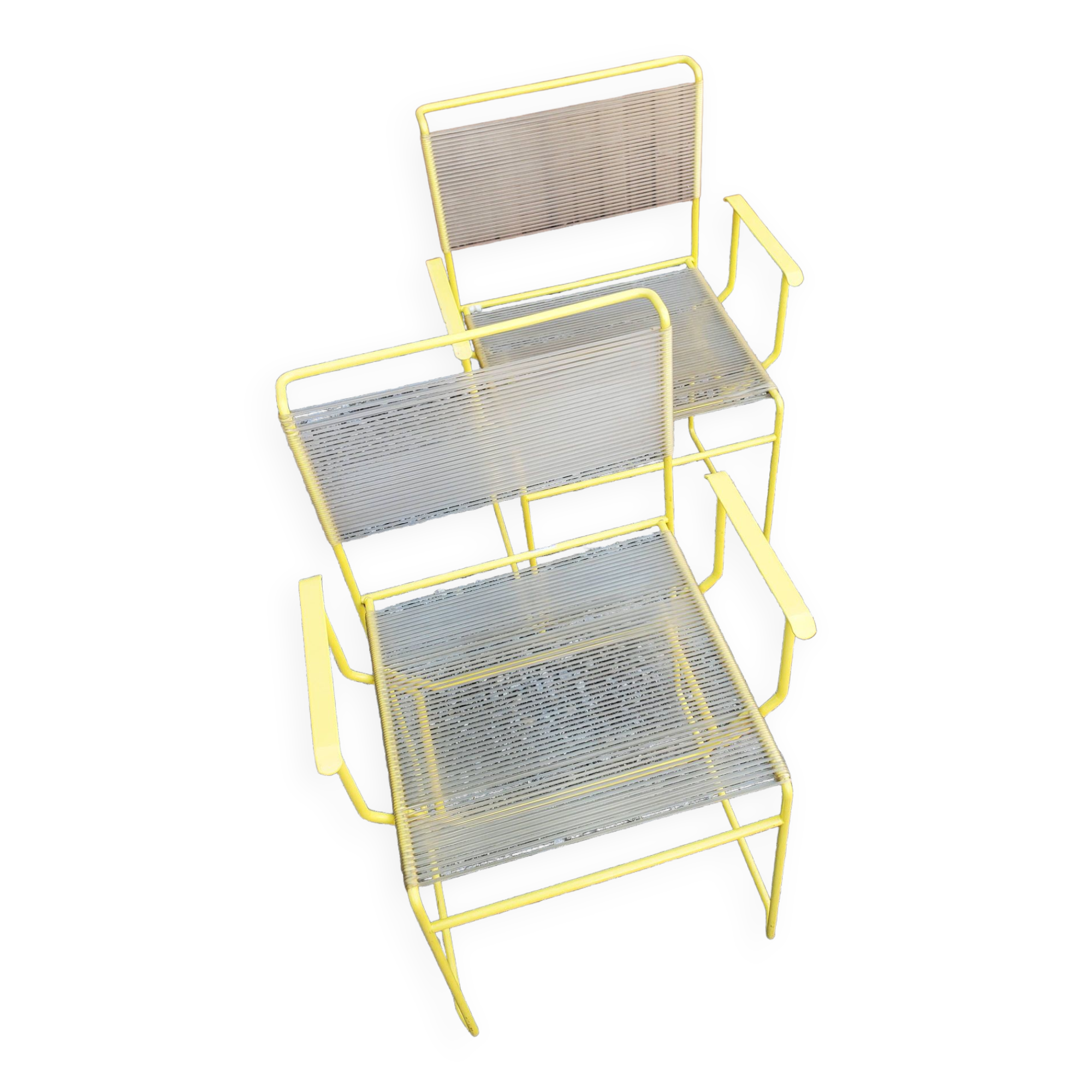 Set of 4 vintage Spaghetti FlyLine chairs