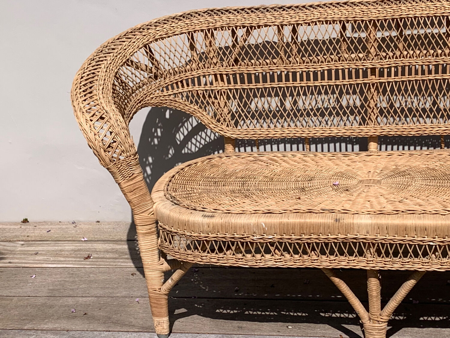 Vintage rattan garden furniture