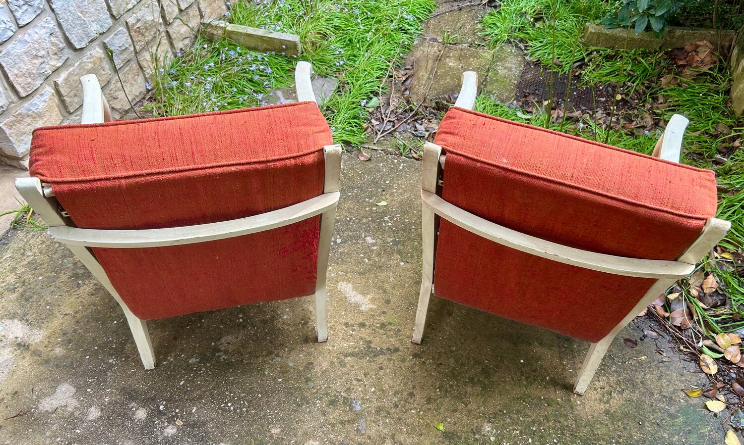 Pair of antique armchairs