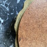 Golden mirror decorated with rose 60s - 43x23cm