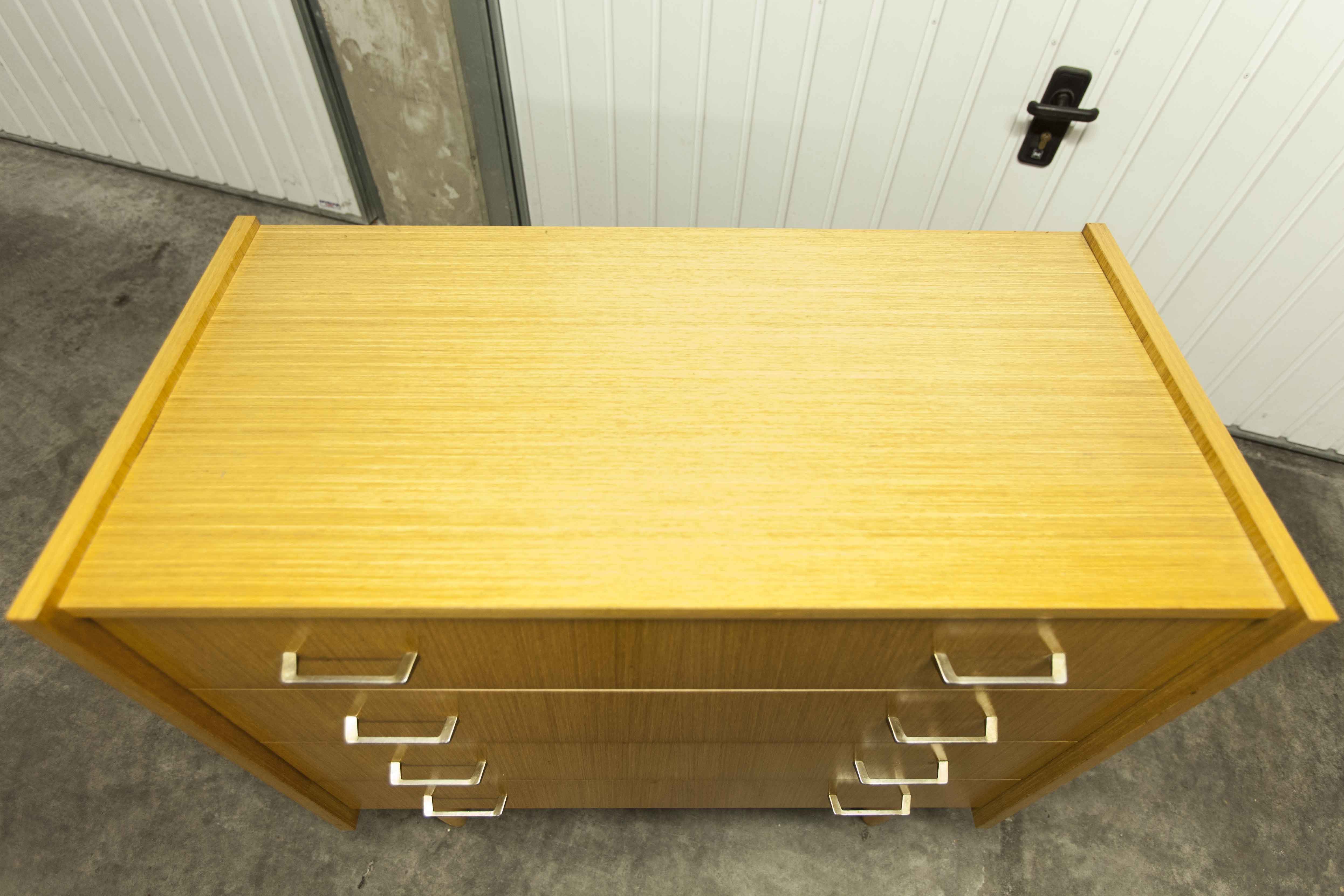 Commode scandinave  4 tiroirs 1990 couleur miel
