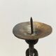 Candlestick with iron link chain and bronze cup