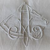 SHEET former in LIN early twentieth embroidered hand