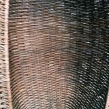 Vintage rattan wicker beach cabin Emmanuelle armchair
