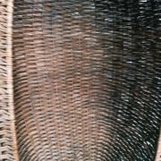 Cabine de plage osier rotin vintage fauteuil Emmanuelle