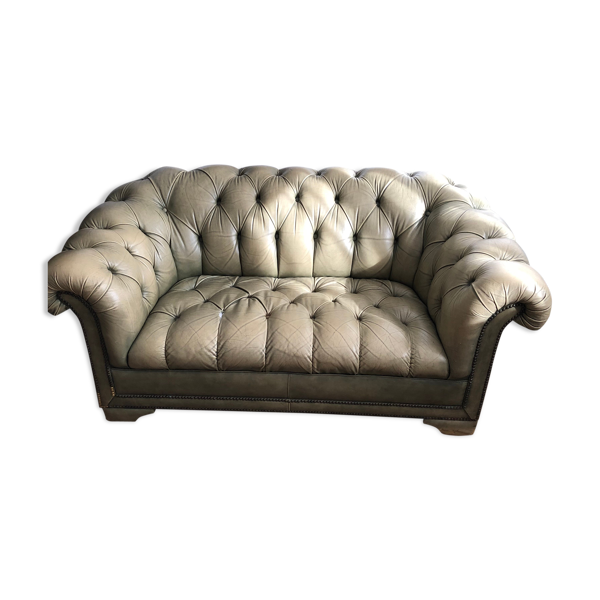 Canapé chesterfield 2 places
