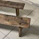 Pair of rustic benches, early 1900s