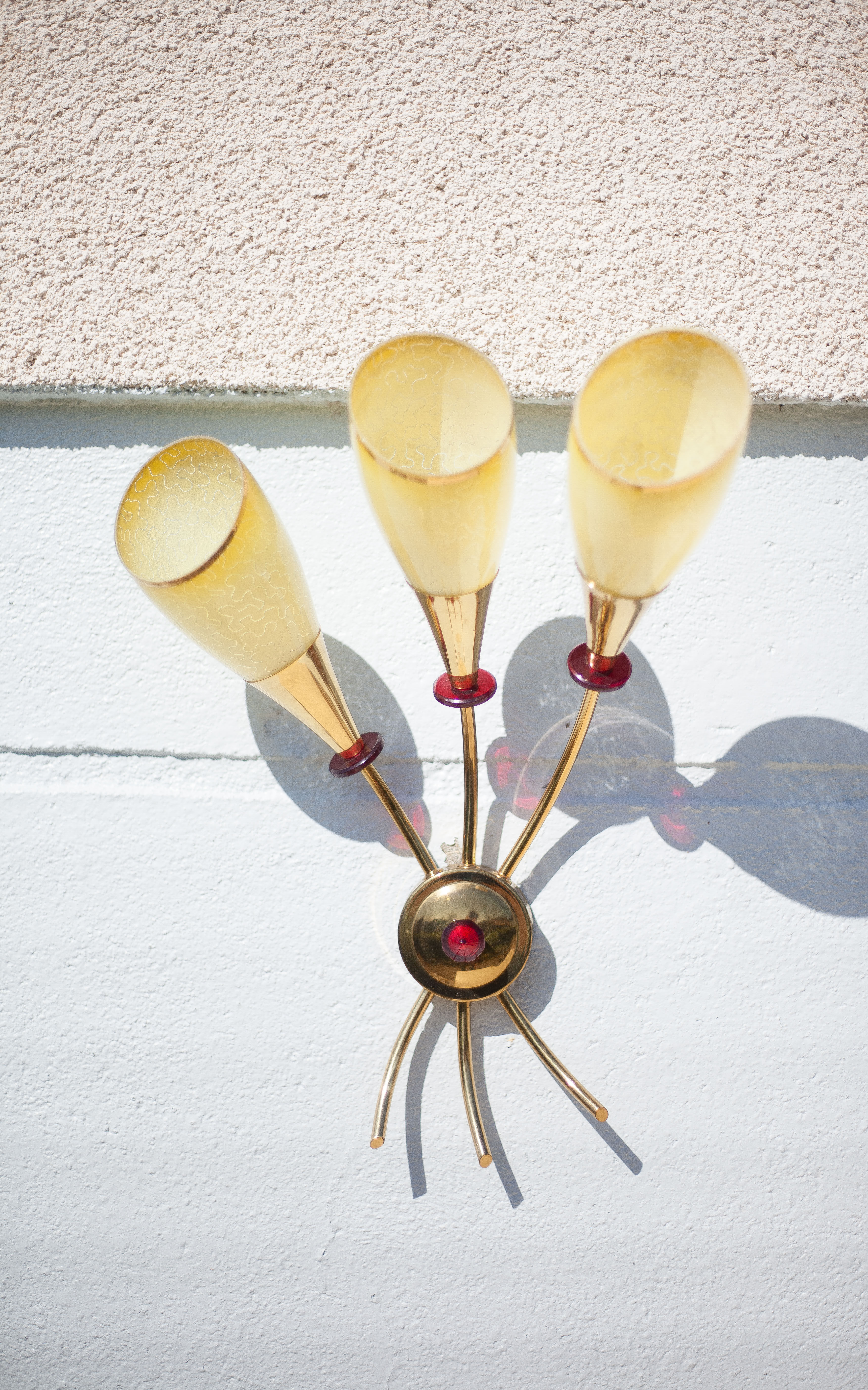 Lunel house, 3-burner wall lamp