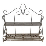Wrought iron shelf