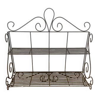 Wrought iron shelf