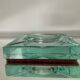 Jean Luce Art Deco ashtray in mercurized Saint Gobain glass