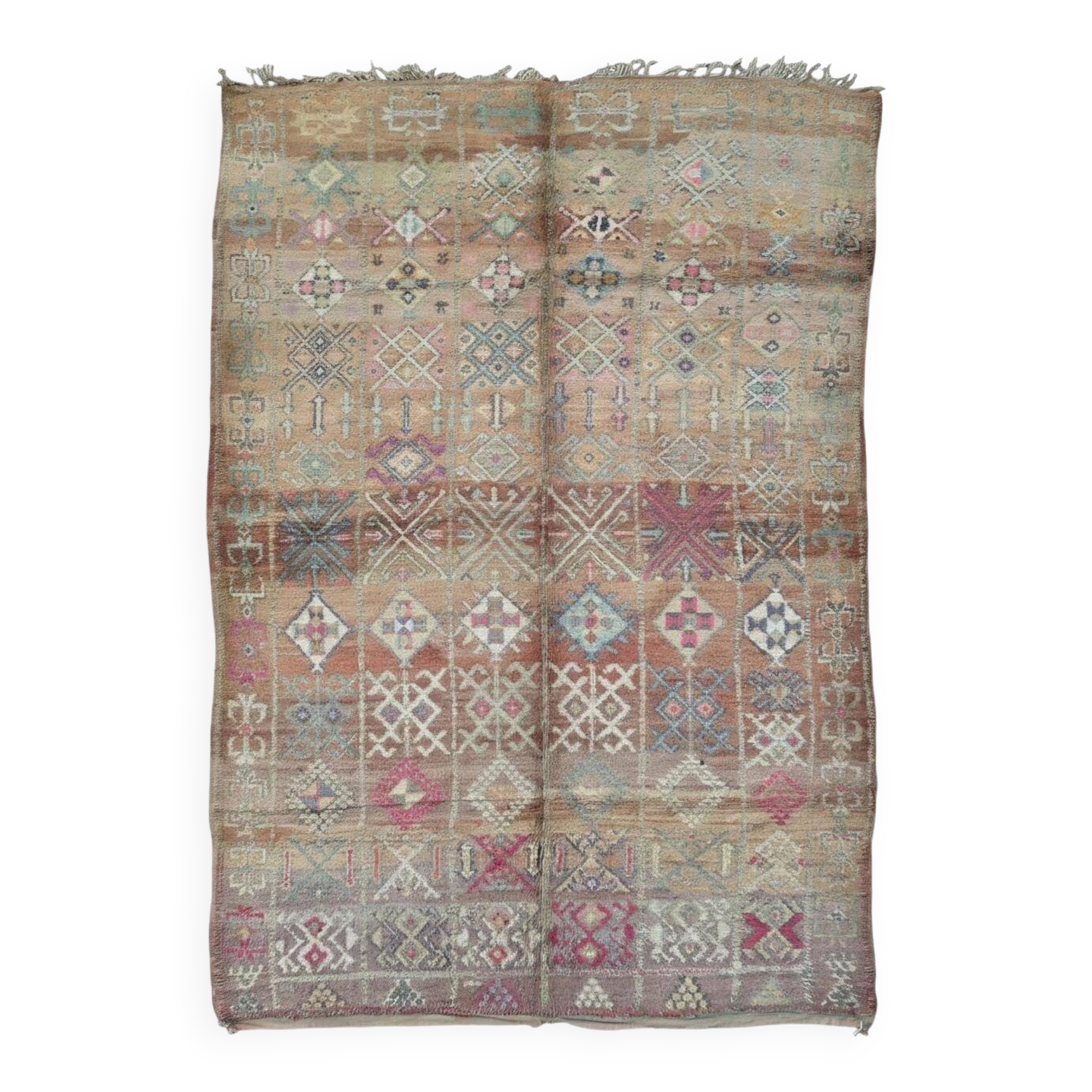 Vintage Berber Carpet Boujad - 335 x 218 cm