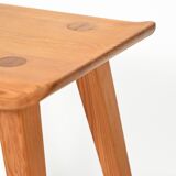 Vintage “Visingsö” pine stool by Carl Malmsten