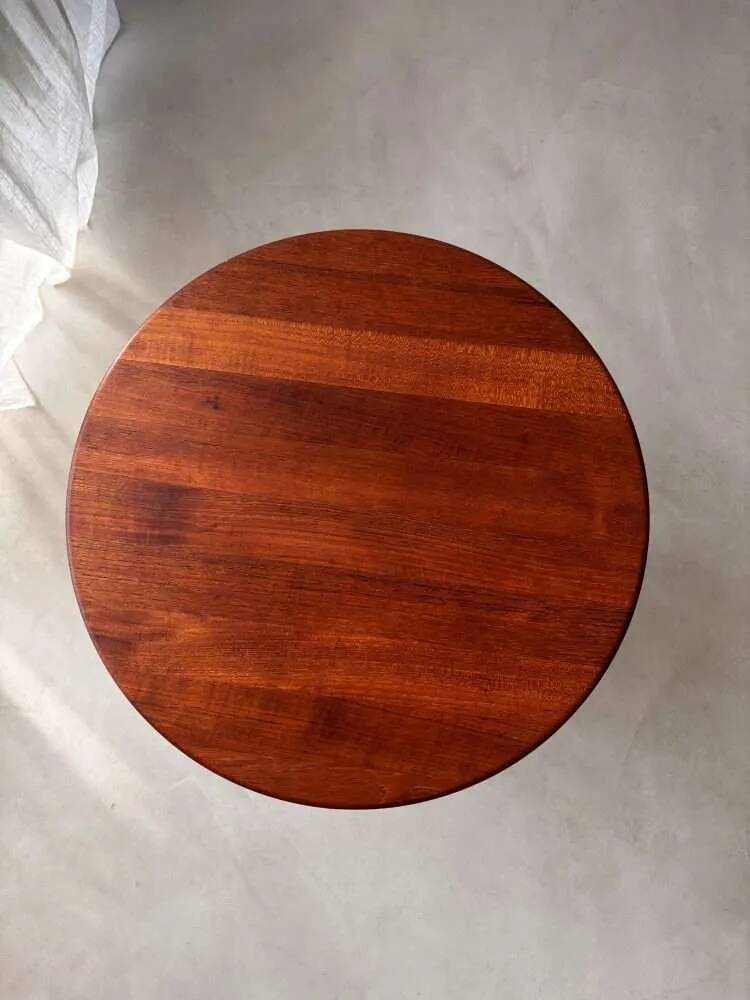 Danish solid teak side table from the 1960s.