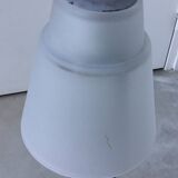 Glass and metal table lamp - Italian design 1990