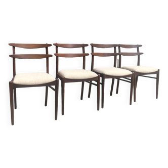 Suite of 4 Scandinavian chairs