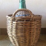 Bottle old demijohn 10L with Wicker of protection