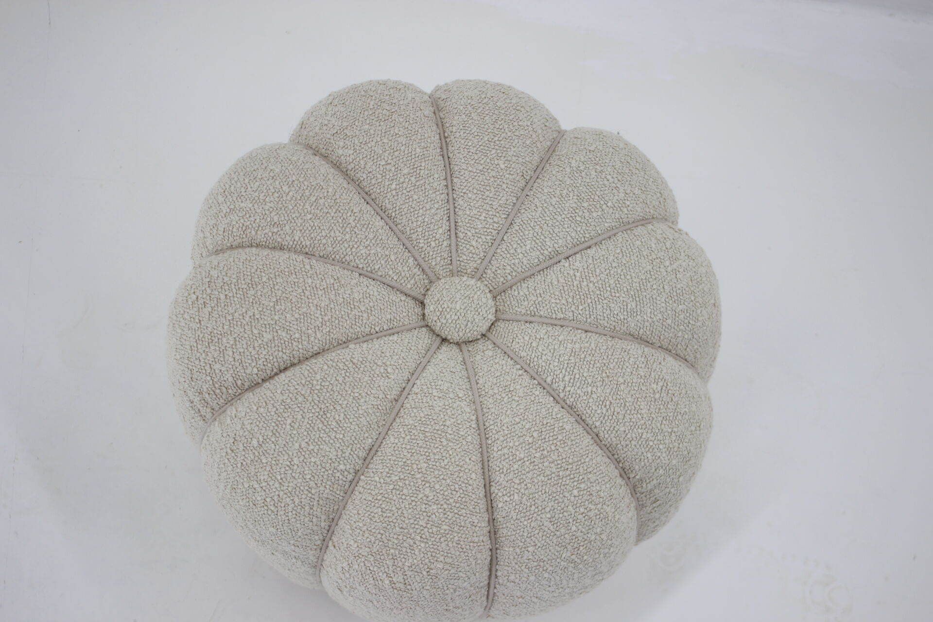 1940s Jindrich Halabala Art Deco Tabouret in Bouclé, Czechoslovakia