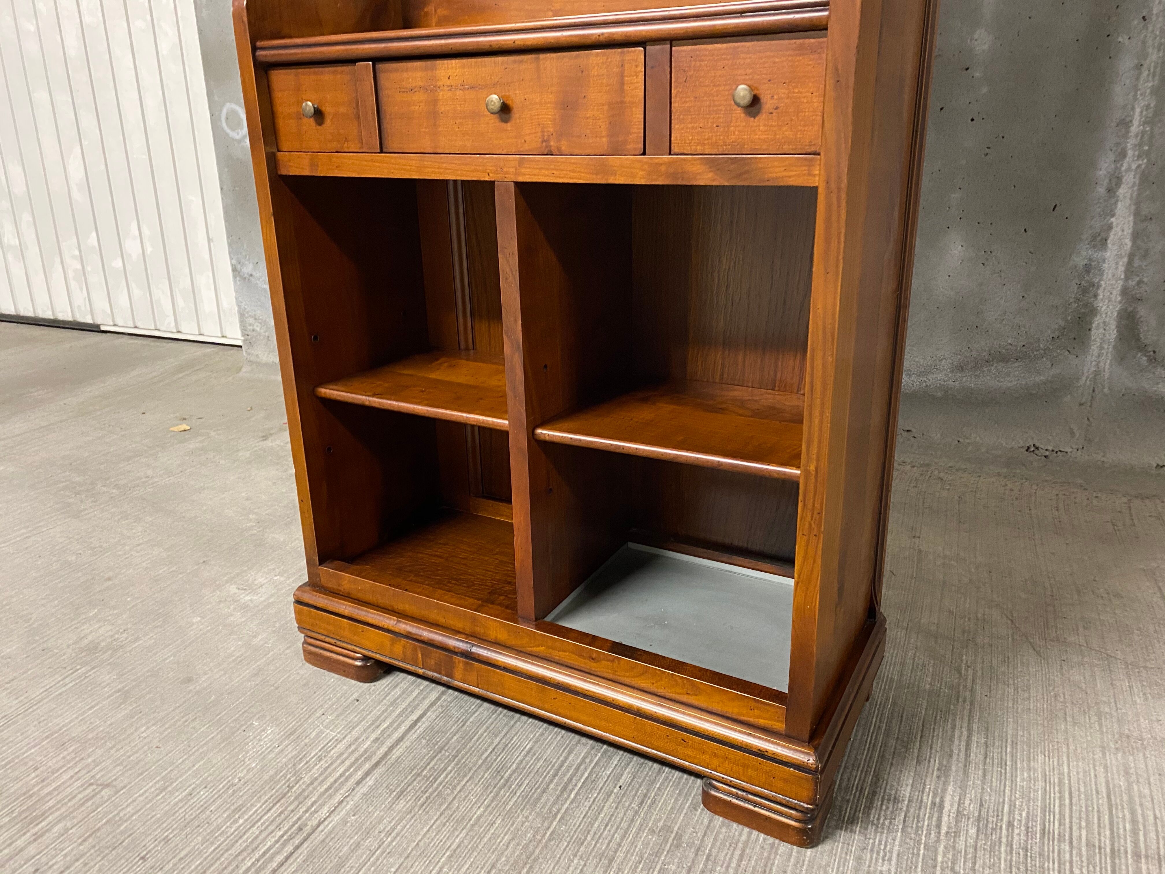 vintage 1970s walnut entrance locker room