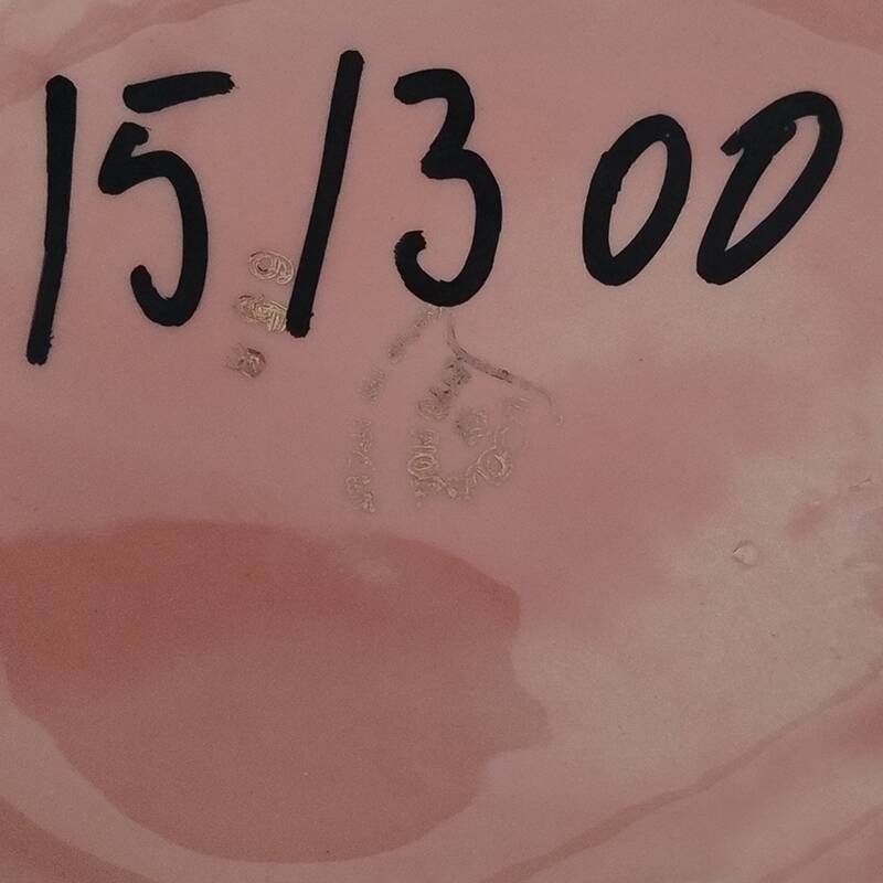 1960s Astonishing Pink and Gold Vase by SICAS Limited Edition. Made In Italy