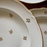 Set of 10 vintage Limoges porcelain soup plates