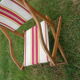 Chaise pliante toile 1940 1950 camping
