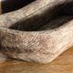 Carved wooden monoxyle cup, folk art, 19th century.