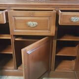 English secretary in old mahogany