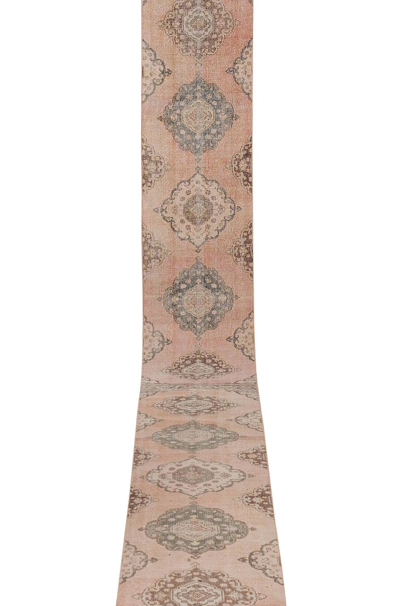 Vintage Turkish hallway rug 79x760 cm