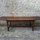 Extendable oak farmhouse table