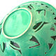 Openwork XL dish in green slurry like olive branches
