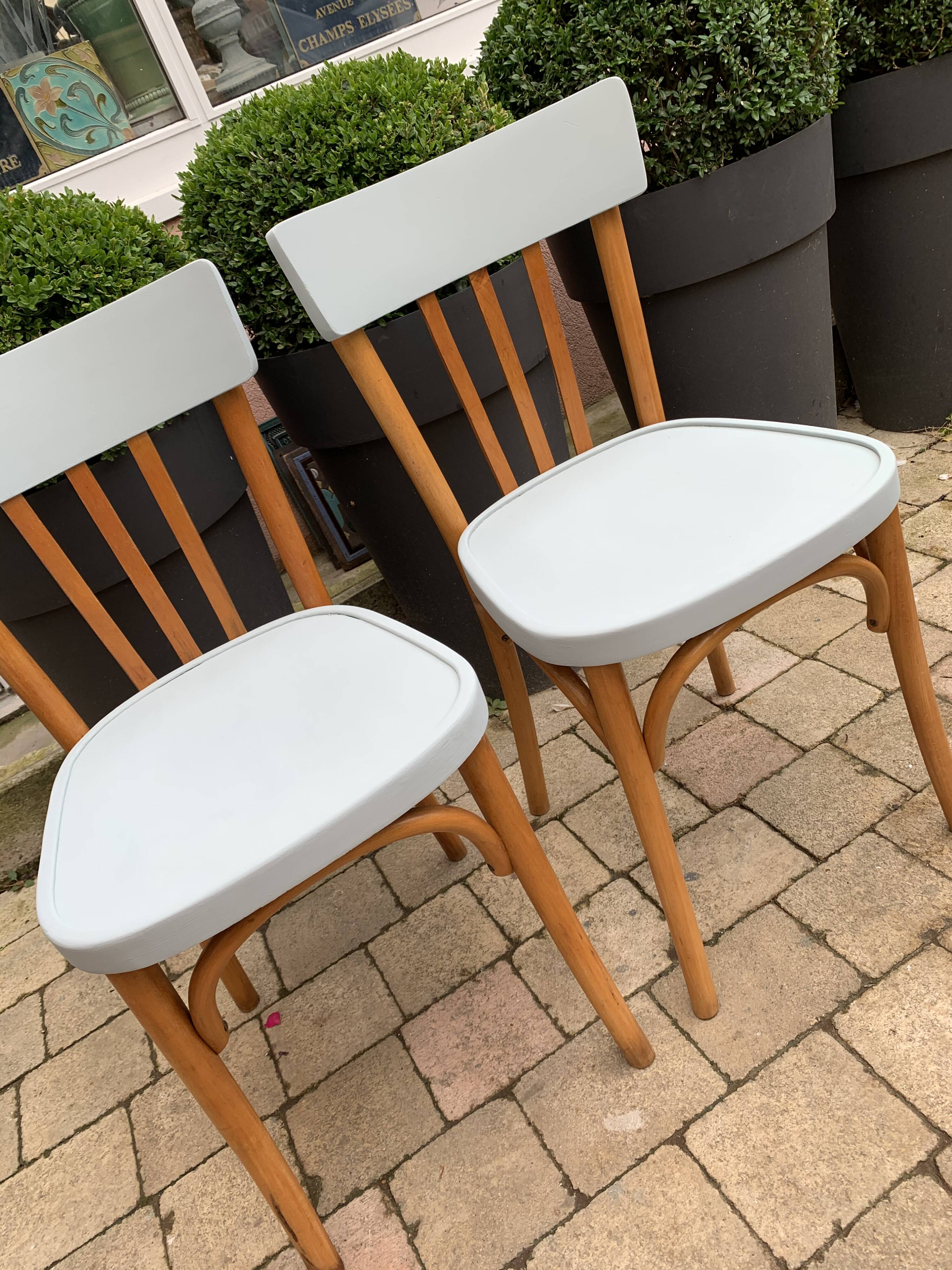 Pair of bistro chairs