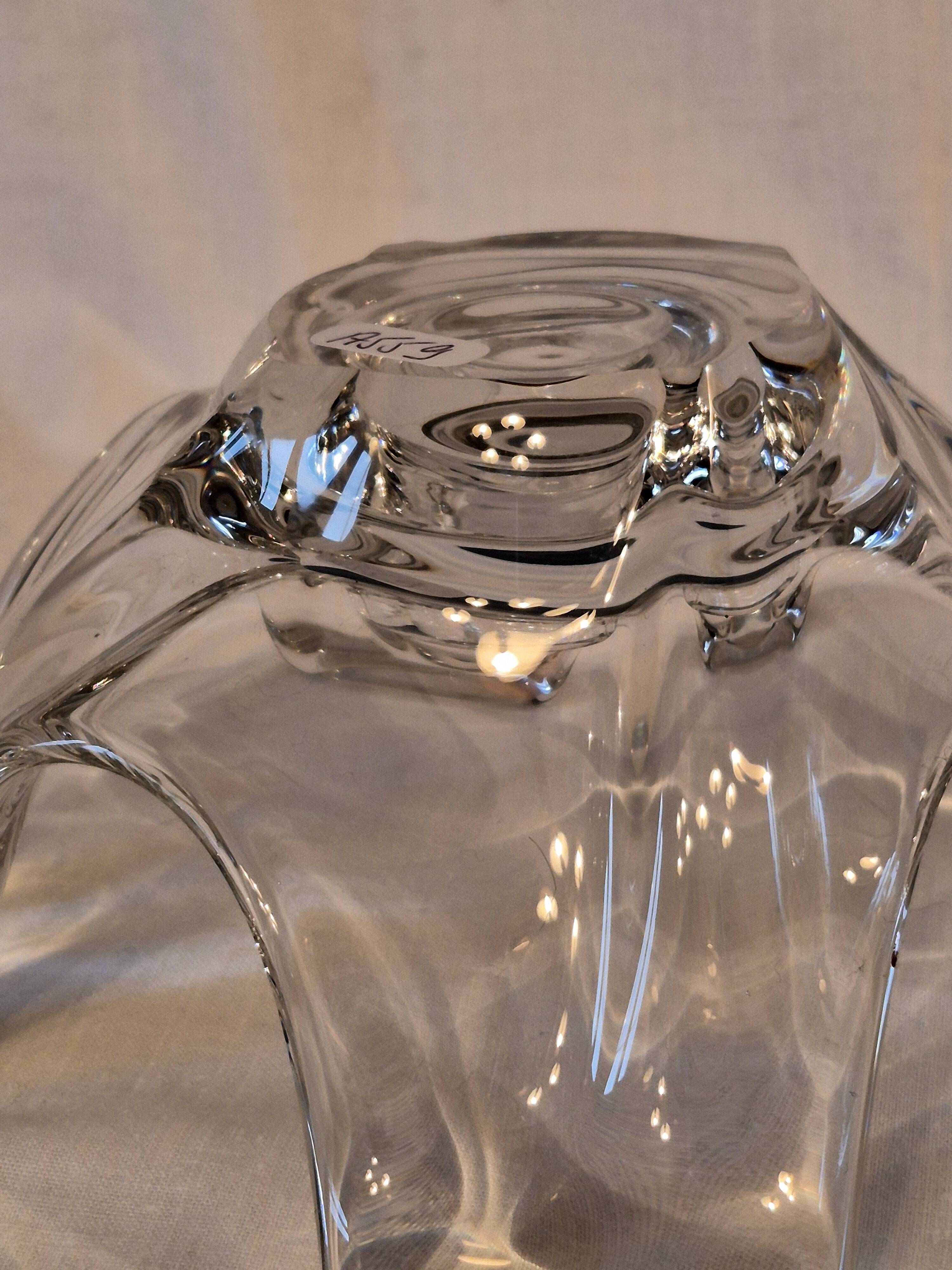 Crystal candlestick from Bayel, flower petal shape A559