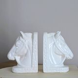 Magnificent pair of vintage ceramic bookends (D-0022)