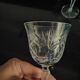 Cut white wine glasses