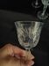 Cut white wine glasses