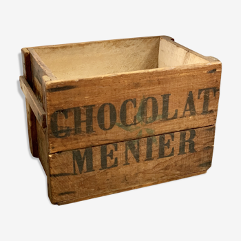 Ancienne caisse chocolat menier vintage