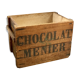 Old menier vintage chocolate crate