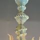 Lustre Vénitien En Verre De Murano Deux Tonalités De Bleus, Vers 1940, 8 Bras De Lumière