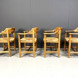 Rainer Daumiller pine wood dining chairs for Hirtshals Savvaerk - set of 4 - 1970s