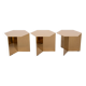 3 tables d'appoint en laiton « Slit » de la marque danoise Hay