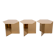 3 tables d'appoint en laiton « Slit » de la marque danoise Hay