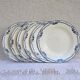 Set of 6 hollow plates Salins Model Saussure A.B.Terre de Fer