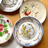 Set of 7 assorted plates