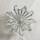 Vintage 70s organic shaped crystal ashtray