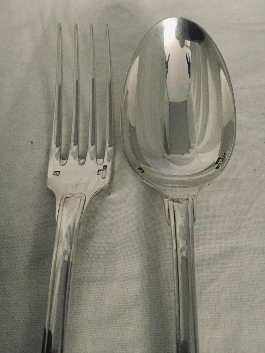 12 cutlery in entremets christofle vendôme