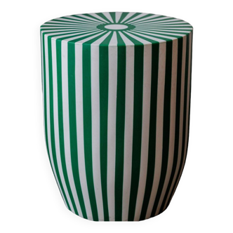 Striped side table or stool