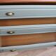 Sage green 3-drawer chest of drawers Gautier 1970 France