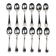 Christofle – 12 silver-plated coffee spoons Spatours in their case