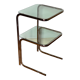 Service/end of vintage canape 1970 double tray